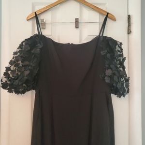 Evening party black jumpsuit.